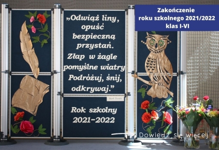 Zakończenie roku szkolnego 2021/2022 klas I-VI