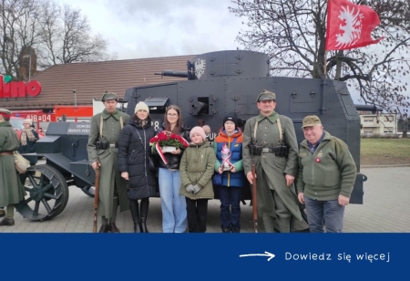 Samorząd Uczniowski podczas obchodów 105 rocznicy Powstania Wielkopolskiego