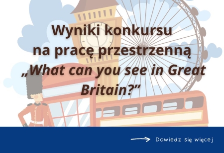 Wyniki konkursu na pracę przestrzenną „What can you see in Great Britain?”