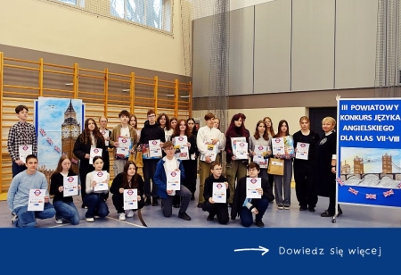 III Powiatowy Konkurs Języka Angielskiego dla klas VII-VIII